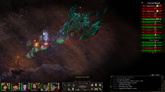 Adra Dragon battle stuck in "Waiting"